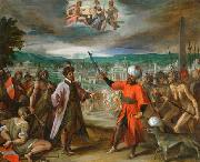 Hans von Aachen Kriegserklarung vor Konstantinopel Sweden oil painting artist